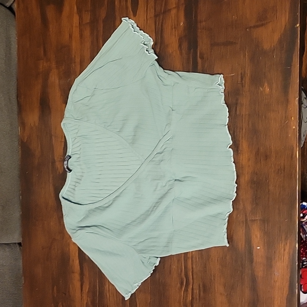 Shein size medium green crop top